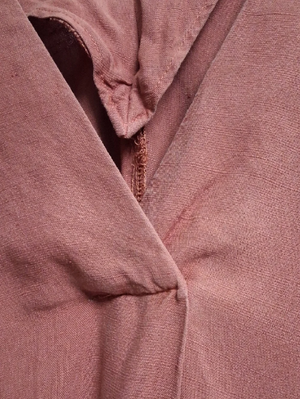 Zara Mauve V-Neck Short Sleeve Maxi Dress - Picture 3 of 4